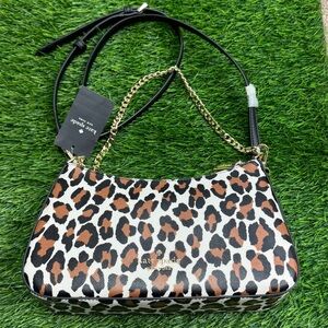 Kate Spade Madison Leopard Medium Convertible Crossbody KH460 Cheetah Leopard